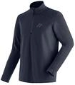Fleecepullover MAIER SPORTS "Dennis", Herren, Gr. 46, blau (dunkelblau), 100%