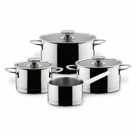 Berndes Topf-Set Kochtopfset Millesima 4-tlg. mit Glasdeckeln, (4-tlg)