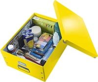 LEITZ Aufbewahrungsbox Ablagebox Click & Store Wow A3 Graukarton gelb