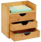 relaxdays Organizer Schreibtisch Organizer mit 3 Schubladen