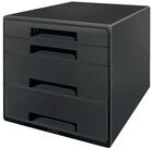 LEITZ Organizer Schubladenbox Recycle CUBE 53720095 2+2 Sch&uuml;be schwarz