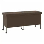 vidaXL Gartenbox Gartentruhe mit Rollen Braun 160x55x75 cm Poly Rattan braun
