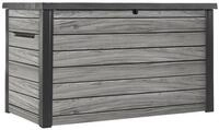 Keter Gartenbox "Ontario" 870L in Holzoptik 147x83x86 cm mit Gasdruckfedern,
