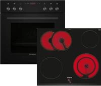 SIEMENS Elektro-Herd-Set iQ300, iQ100 EQ110KAVB, mit Auszug nachr&uuml;stbar,