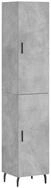 vidaXL Highboard Highboard Betongrau 34,5x34x180 cm Holzwerkstoff (1 St)