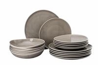 Rosenthal Teller-Set Teller-Set 18-tlg. Junto Pearl Grey, Porzellan,...