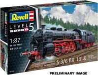 Revell&reg; Modellbausatz Schnellzuglokomotive S3/6 BR18 mit Tender, Ma&szlig;stab...