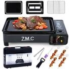ZMC Gaskocher 2-in-1 Gaskocher inkl. Zubeh&ouml;r einflammiger Camping-Kocher, (mit