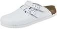 Pantolette BIRKENSTOCK "Kay SL", Herren, Gr. 45, wei&szlig;, Obermaterial: 50% Rindsleder