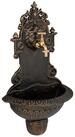 relaxdays Gartenbrunnen Wandbrunnen mit Wasserspeier, Wasserbecken BxT:...
