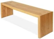 holz4home&reg; Sitzbank Massivholzbank Eiche mit Baumkante I Echtholz Holzbank ohne