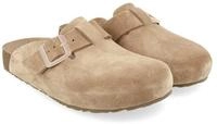 Haflinger Haflinger Porto Lederclog mit Korkfu&szlig;bett Lederdecksohle Unisex Hausschuh