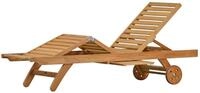 Kai Wiechmann Gartenliege Hochwertige Teak Sonnenliege mit Knick als stilvolle