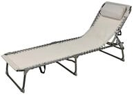 Spetebo Gartenliege XL Relax Klappliege mit Kopfkissen - 190 x 60 cm, Anzahl, 1 St.,