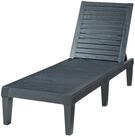 casa.pro Gartenliege, &raquo;Ateleta&laquo; mit 5-fach verstellbarer R&uuml;ckenlehne 172x58 cm