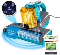 CLEANmaxx Matratzenreinigungsger&auml;t Milbensauger Rotation Power mit UV-C-Licht &