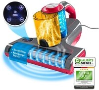 CLEANmaxx Matratzenreinigungsger&auml;t Milbensauger Rotation Power mit UV-C-Licht &