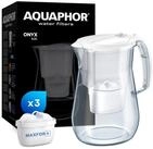 AQUAPHOR Wasserfilter Set ONYX wei&szlig; inkl. 3 Filterkartuschen MAXFOR+, Zubeh&ouml;r f&uuml;r