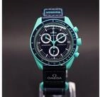 Swatch Chronograph Swatch Omega Bioceramic Moonswatch Mission on Earth - Polar Lights