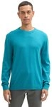 TOM TAILOR Strickpullover BASIC CREWNECK KNIT aus Baumwolle
