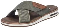Rieker Pantolette, Sommerschuh, Strandschuh, Schlappen, Hausschuh mit Klettverschluss