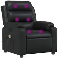 vidaXL Sessel Massagesessel Schwarz Kunstleder (1-St)