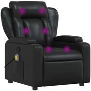 vidaXL Sessel Massagesessel Schwarz Kunstleder (1-St)