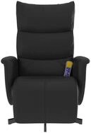 vidaXL Sessel Massagesessel mit Fu&szlig;teil Schwarz Kunstleder (1-St)