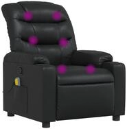 vidaXL Sessel Massagesessel Schwarz Kunstleder (1-St)