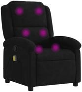 vidaXL Massagesessel, Relaxsessel Schwarz Samt