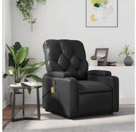 vidaXL Sessel vidaXL Massagesessel Schwarz Kunstleder