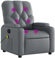 vidaXL Sessel Massagesessel Grau Kunstleder (1-St)