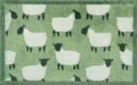 Turtle Mat Fu&szlig;matte Flock Green, rechteckig, H&ouml;he: 9 mm