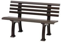 PROREGAL&reg; Gartenbank ANTIGUA aus Kunststoff Parkbank Sitzbank Garten Balkon...