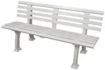 PROREGAL&reg; Gartenbank ANTIGUA aus Kunststoff Parkbank Sitzbank Garten Balkon...