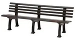 PROREGAL&reg; Gartenbank ANTIGUA aus Kunststoff Parkbank Sitzbank Garten Balkon...