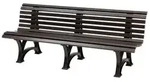 PROREGAL&reg; Gartenbank JAMAIKA aus Kunststoff Parkbank Sitzbank Garten Balkon...