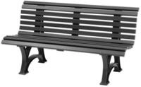 PROREGAL&reg; Gartenbank JAMAIKA aus Kunststoff Parkbank Sitzbank Garten Balkon...
