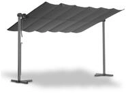 Leco Standmarkise Pergola &Uuml;berdachung Sonnenschutz Pavillon Sonnendach WAVED...