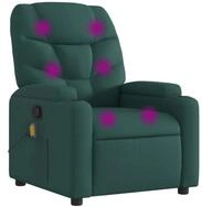 vidaXL Massagesessel, Relaxsessel Dunkelgr&uuml;n Stoff
