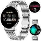 XCOAST SIONA2 ultraflache Damen Smartwatch (4,2 cm/1,3 Zoll), 1-tlg., Edelstahl,