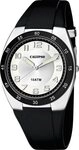 Calypso Quarzuhr Herrenuhr K5753-5 Weiss Kunststoffband Schwarz 40 mm