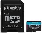 Kingston KINGSTON MicroSDXC-Card Canvas Go! Plus 64GB inkl. Adapter Micro...