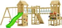 FUNGOO Spielturm Maxi Funny Optimizer, mit Rutsche, Schaukeln, Kletterwand +
