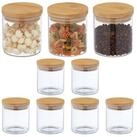 relaxdays Vorratsglas 9er Set Vorratsgl&auml;ser mit Deckel 500 ml, Glas