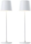 Brilliant LED Tischleuchte Kaami - mobile LED Au&szlig;en Akku Tischlampe 2er-Set,