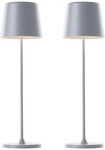 Brilliant LED Tischleuchte Kaami - mobile LED Au&szlig;en Akku Tischlampe 2er-Set,
