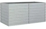 furnicato Hochbeet Garten-aus verzinktem Stahl 160 x 80 x 77 cm, silbern...