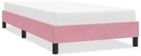 vidaXL Bettgestell vidaXL Bettgestell ohne Matratze Rosa 100x220 cm Samt