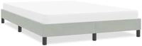 vidaXL Bettgestell vidaXL Bettgestell ohne Matratze Hellgrau 140x220 cm Samt